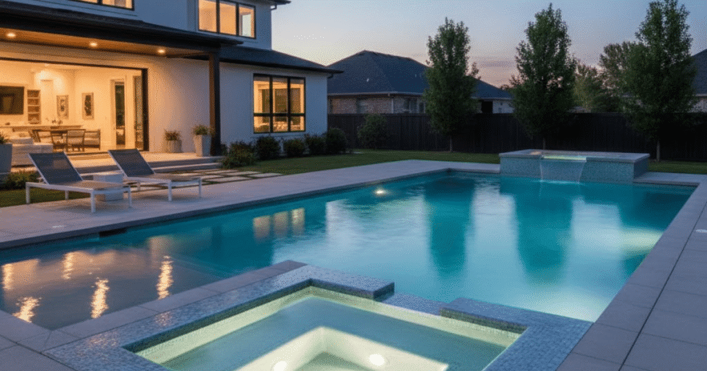 Inground Hot Tub and Pool Combinations designs for the backyard