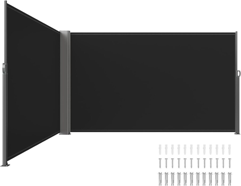  VEVOR Retractable Side Awning for backyard hot tub privacy