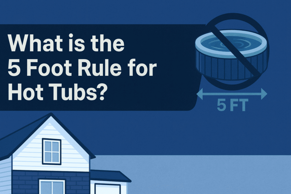 what is the 5 foot rule for hot tubs