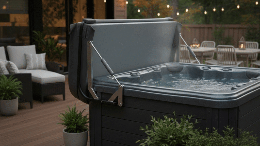 hydraulic hot tub cover lifters