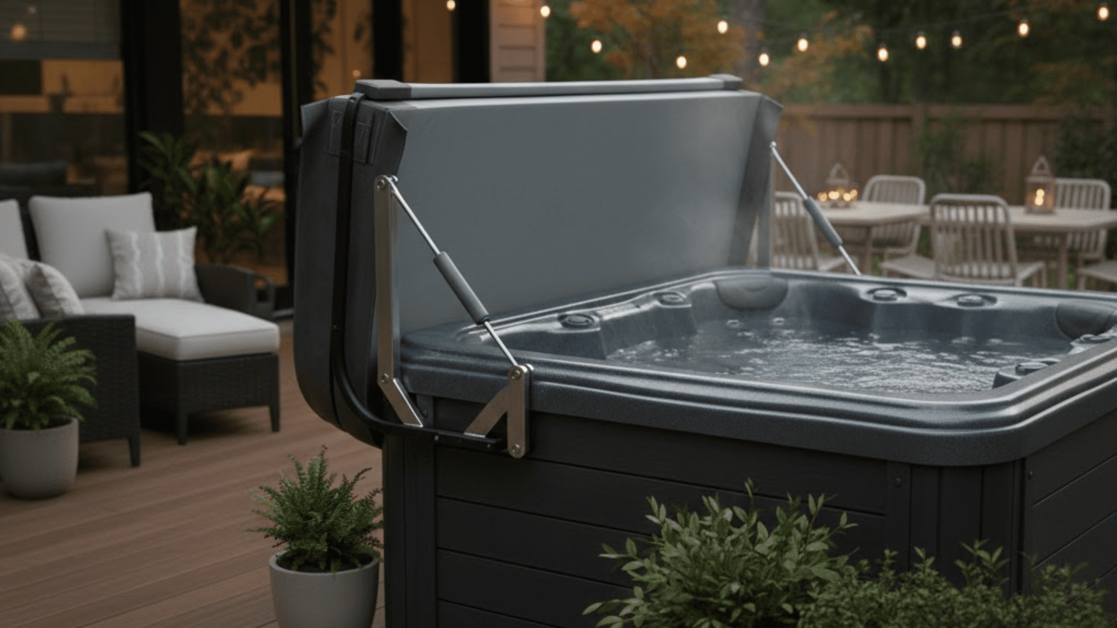 hydraulic hot tub cover lifters