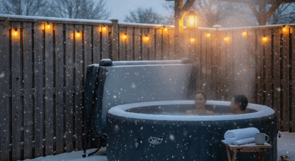 best inflatable hot tubs for winter
